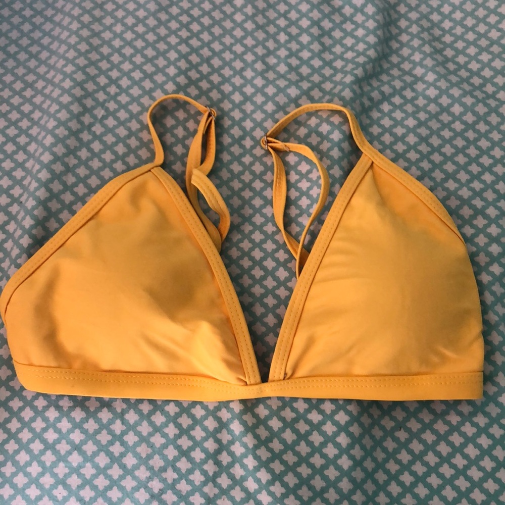 Yellow bikini top